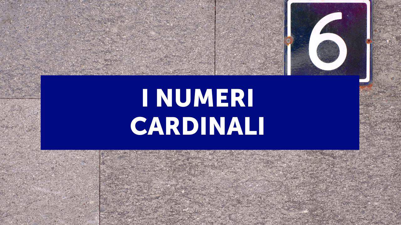 I numeri cardinali in inglese