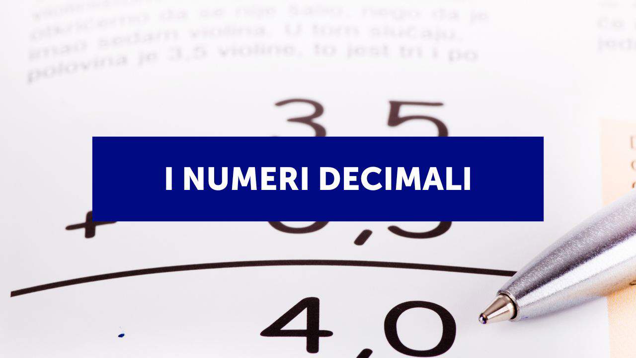 I numeri decimali in inglese