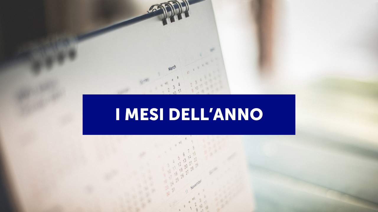  I mesi dell'anno in inglese
