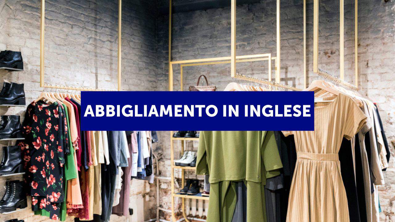 Abbigliamento in inglese