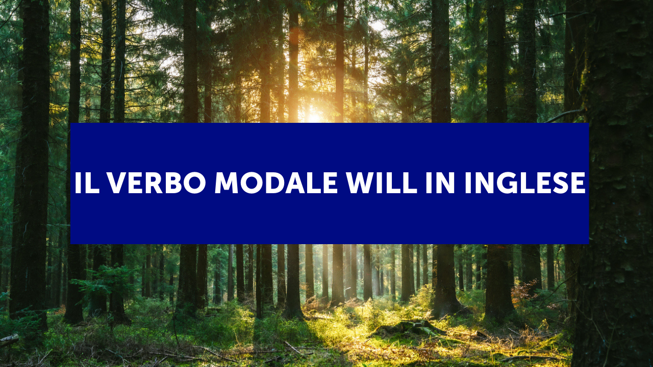 Il verbo modale will in inglese